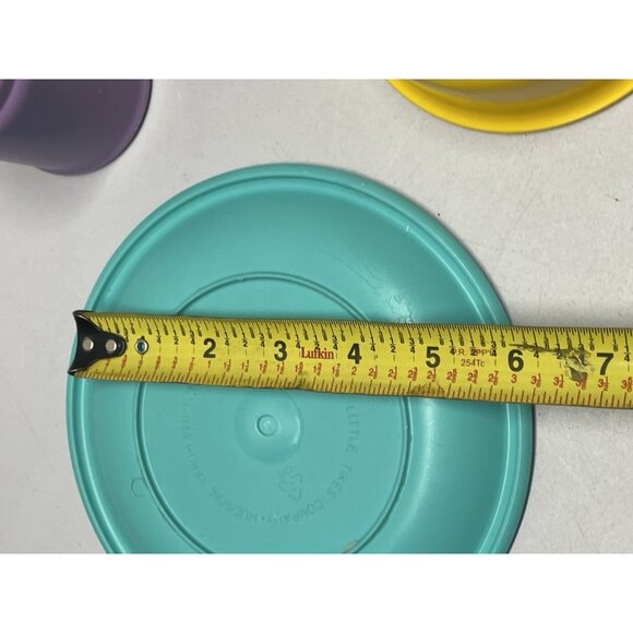 Little Tikes Plates, Cups, Pan 1990s Made In The USA - Picture 5 of 9